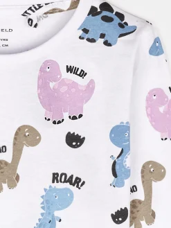 GATE Bawełniana koszulka z nadrukiem|Dzieci Chłopcy·Koszulki