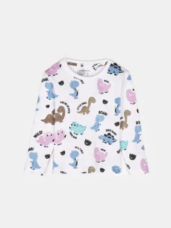 GATE Bawełniana koszulka z nadrukiem|Dzieci Chłopcy·Koszulki