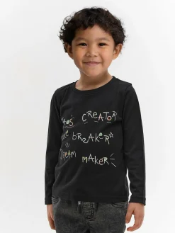 GATE Bawełniana koszulka z nadrukiem|Dzieci Chłopcy·Koszulki