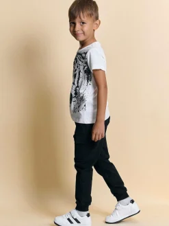 GATE Bawełniana koszulka z nadrukiem|Dzieci Chłopcy·Koszulki