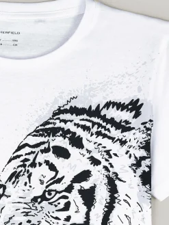 GATE Bawełniana koszulka z nadrukiem|Dzieci Chłopcy·Koszulki