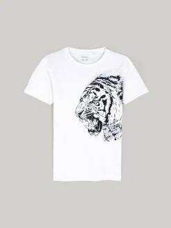 GATE Bawełniana koszulka z nadrukiem|Dzieci Chłopcy·Koszulki