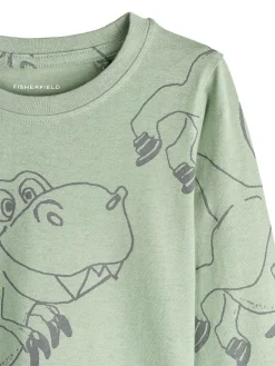 GATE Bawełniana koszulka z nadrukiem|Dzieci Chłopcy·Koszulki