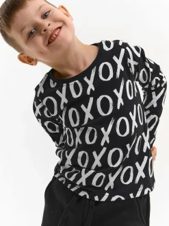 GATE Bawełniana koszulka z nadrukiem|Dzieci Chłopcy·Koszulki