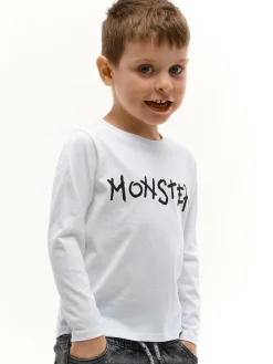 GATE Bawełniana koszulka z nadrukiem|Dzieci Chłopcy·Koszulki