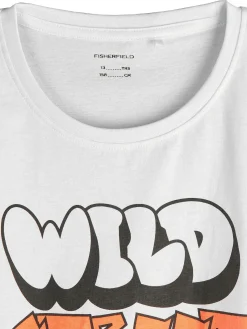 GATE Bawełniana koszulka z nadrukiem|Dzieci Chłopcy·Koszulki