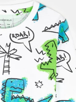 GATE Bawełniana koszulka z nadrukiem|Dzieci Chłopcy·Koszulki