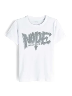 GATE Bawełniana koszulka z nadrukiem|Dzieci Chłopcy·Koszulki