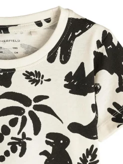 GATE Bawełniana koszulka z nadrukiem|Dzieci Chłopcy·Koszulki