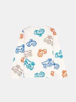 GATE Bawełniana koszulka z nadrukiem|Dzieci Chłopcy·Koszulki