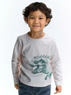 GATE Bawełniana koszulka z nadrukiem|Dzieci Chłopcy·Koszulki