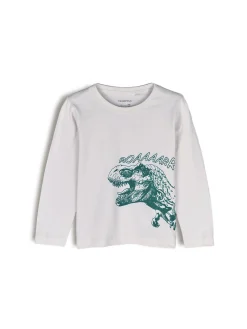 GATE Bawełniana koszulka z nadrukiem|Dzieci Chłopcy·Koszulki