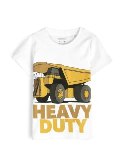 GATE Bawełniana koszulka z nadrukiem|Dzieci Chłopcy·Koszulki