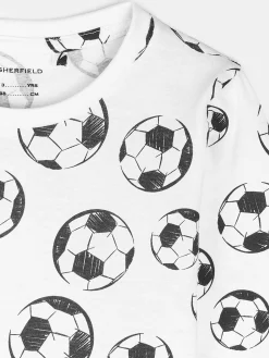 GATE Bawełniana koszulka z nadrukiem|Dzieci Chłopcy·Koszulki