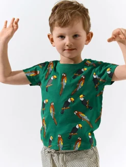 GATE Bawełniana koszulka z nadrukiem|Dzieci Chłopcy·Koszulki