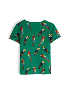 GATE Bawełniana koszulka z nadrukiem|Dzieci Chłopcy·Koszulki