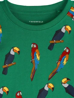 GATE Bawełniana koszulka z nadrukiem|Dzieci Chłopcy·Koszulki