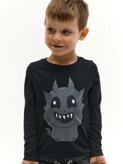 GATE Bawełniana koszulka z nadrukiem|Dzieci Chłopcy·Koszulki