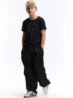 GATE Bawełniana koszulka z nadrukiem|Dzieci Chłopcy·Koszulki