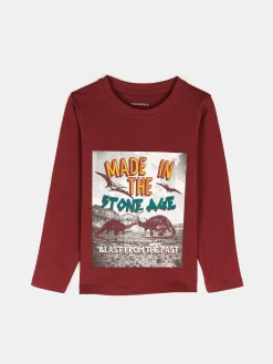 GATE Bawełniana koszulka z nadrukiem|Dzieci Chłopcy·Koszulki