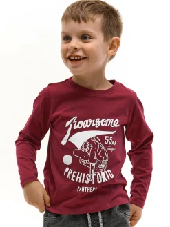 GATE Bawełniana koszulka z nadrukiem|Dzieci Chłopcy·Koszulki