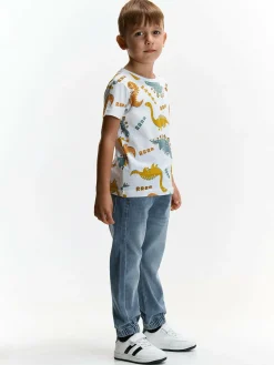 GATE Bawełniana koszulka z nadrukiem|Dzieci Chłopcy·Koszulki