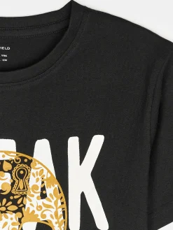 GATE Bawełniana koszulka z nadrukiem|Dzieci Chłopcy·Koszulki