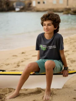 GATE Bawełniana koszulka z nadrukiem|Dzieci Chłopcy·Koszulki