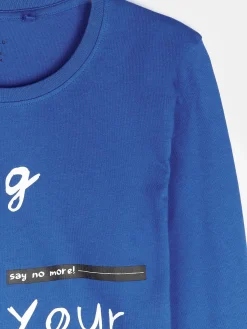 GATE Bawełniana koszulka z nadrukiem|Dzieci Chłopcy·Koszulki