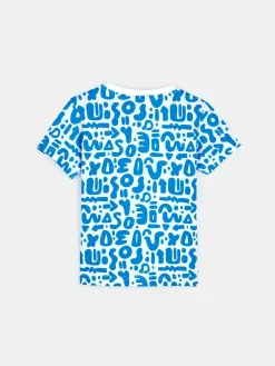 GATE Bawełniana koszulka z nadrukiem|Dzieci Chłopcy·Koszulki