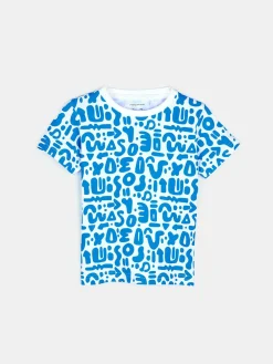 GATE Bawełniana koszulka z nadrukiem|Dzieci Chłopcy·Koszulki