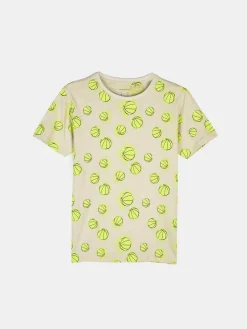 GATE Bawełniana koszulka z nadrukiem|Dzieci Chłopcy·Koszulki