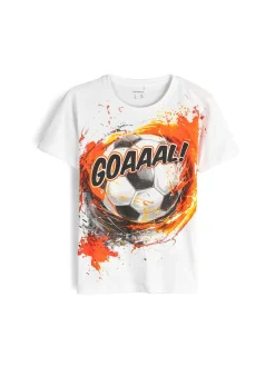 GATE Bawełniana koszulka z nadrukiem|Dzieci Chłopcy·Koszulki