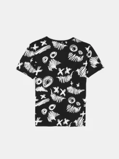 GATE Bawełniana koszulka z nadrukiem|Dzieci Chłopcy·Koszulki