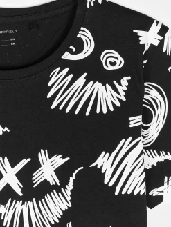 GATE Bawełniana koszulka z nadrukiem|Dzieci Chłopcy·Koszulki