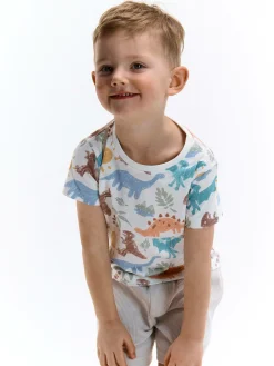 GATE Bawełniana koszulka z nadrukiem|Dzieci Chłopcy·Koszulki