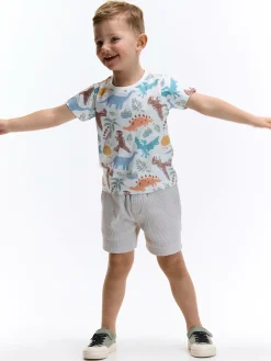 GATE Bawełniana koszulka z nadrukiem|Dzieci Chłopcy·Koszulki