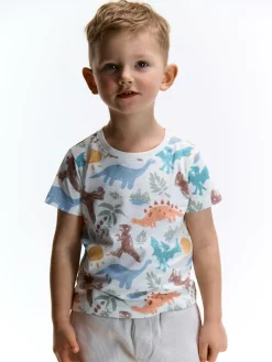 GATE Bawełniana koszulka z nadrukiem|Dzieci Chłopcy·Koszulki