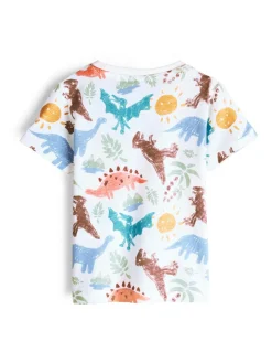 GATE Bawełniana koszulka z nadrukiem|Dzieci Chłopcy·Koszulki