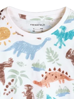 GATE Bawełniana koszulka z nadrukiem|Dzieci Chłopcy·Koszulki