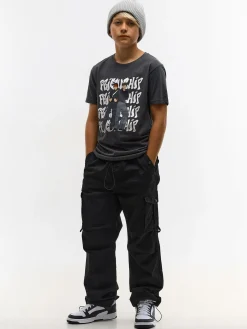 GATE Bawełniana koszulka z nadrukiem|Dzieci Chłopcy·Koszulki