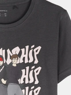 GATE Bawełniana koszulka z nadrukiem|Dzieci Chłopcy·Koszulki