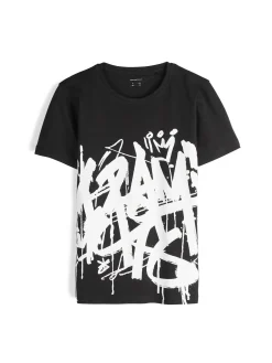 GATE Bawełniana koszulka z nadrukiem|Dzieci Chłopcy·Koszulki