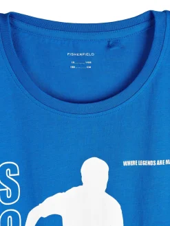 GATE Bawełniana koszulka z nadrukiem|Dzieci Chłopcy·Koszulki