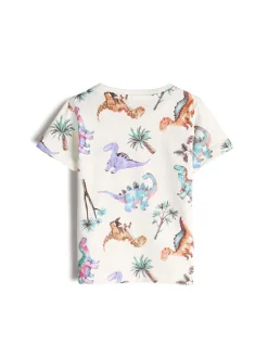 GATE Bawełniana koszulka z nadrukiem|Dzieci Chłopcy·Koszulki