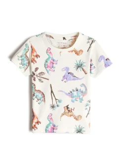 GATE Bawełniana koszulka z nadrukiem|Dzieci Chłopcy·Koszulki