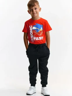 GATE Bawełniana koszulka z nadrukiem|Dzieci Chłopcy·Koszulki