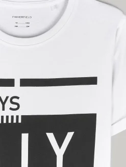 GATE Bawełniana koszulka z nadrukiem|Dzieci Chłopcy·Koszulki