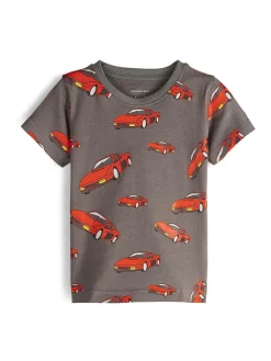 GATE Bawełniana koszulka z nadrukiem|Dzieci Chłopcy·Koszulki