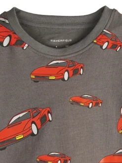 GATE Bawełniana koszulka z nadrukiem|Dzieci Chłopcy·Koszulki